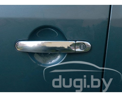 Хром накладки на дверные ручки (нерж.) для Caddy (2010-...)